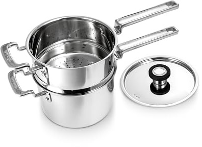 Robert Welch 316 Series Stainless-Steel 18cm Steamer Set, 2-piece (Includes Saucepan & Insert)