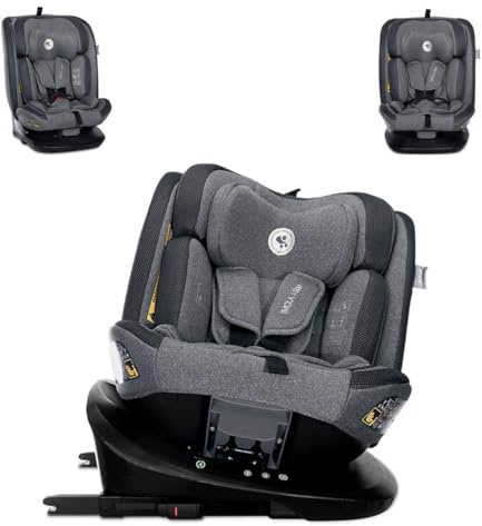 Lorelli Kindersitz Imola i-Size 40-150 cm Isofix 360 Grad Drehung Top Tether grau