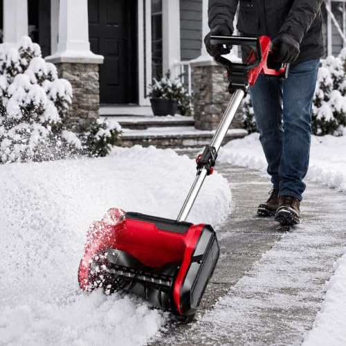 Pelle à Neige électrique Sans Fil, Manche En 2 Parties, 2 Batteries