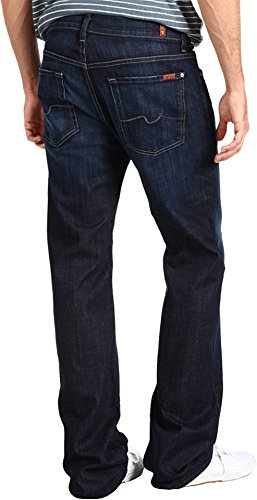7 For All Mankind Men's Austyn Relaxed Fit Mid Rise Straight Leg Jeans, Los Angeles, 32W x 36L