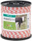 VOSS.farming Weidezaun Seil 200 m 6 mm, 1 x 0,3 Kupfer + 5 x 0,2 NIRO, weiß-rot Elektroseil Pferd Pony Rind
