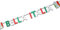 ORDENO Buchstabenketten Bella Italia für Italien Länderdekoration