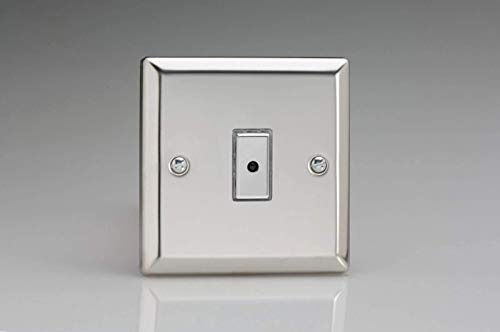 Varilight Eclique 2 1-Gang 1-Way Remote/Tactile Touch Control Master LED Dimmer 1 x 0-100W (Max 10 LEDs) Mirror Chrome JCE101