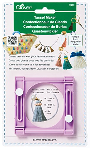 Clover Quastenwickler / VE3 klein Tassel Maker, Plastic, Violett, Eine Grösse