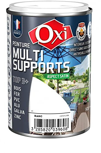 Peinture TOP 3 bois fer pvc satin 250ml gris clair