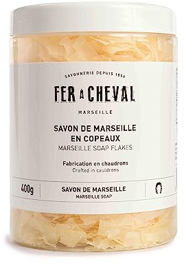 Fer à Cheval Marseille Soap Flakes, Vegetable Savon De Marseille for Soap Making from France, 400 g/14.11 oz
