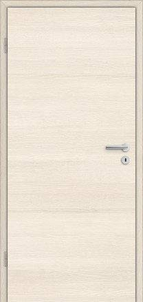 HORI® Zimmertür CPL Pinie quer strukturierte Röhrenspan Rundkante | Innentüre, Türblatt, passende für alle Standard Zargen mit DIN Größe I 1985 x 610 mm I DIN Links