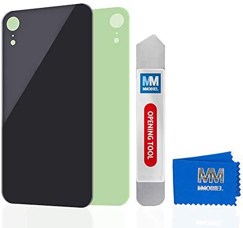MMOBIEL Rückklappe Back Cover Batterie Gehäuse Ersatz Kompatibel mit iPhone XR 6.1 inch (Schwarz) inkl. Werkzeug