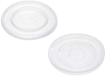 sourcing map 100Stk Silikon Stoßfänger Zylindrische Pads für Glas Tischplatte 18mm x 2mm