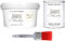 CHALK PAINT Bianco Antico & FINITURA + PENNELLO - Pittura Shabby Chic EXTRA OPACA (2,5 Litri) + Finitura Trasparente Opaco (1 Litro) + 1 Pennello Pro 50 mm