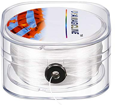 INTVN 200m Filo di Nylon Trasparente, per Gli Ornamenti Appesi e Cuci Hobby Ornamenti di Natale Appesi, Artigianato e Creazione di Gioielli, Trasparente