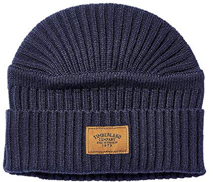 Timberland Hombre Ribbed Beanie (Eu) Gorro, Peacoat, One Size