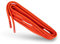 Kaps Lacets ronds cirés, lacets 100% coton naturel, lacets élégants pour chaussures habillées et décontractées, fabriqués en Europe (90 cm - 36 pouces - 5 à 6 paires d'oeillets / 98 - Orange)