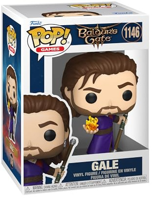 Funko POP! Games: Baldur's Gate 3 - Gale - 1 in 6 Chance of Rare Chase | Offizieller Fanartikel und Merch - Vinyl Sammelfigur als Regal Deko - Geschenkidee zum Geburtstag für Fans und Sammler