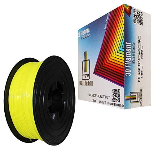 OWL-Filament 3D-Drucker PET-G 1,75mm 1kg Spule Rolle (Neon Gelb)