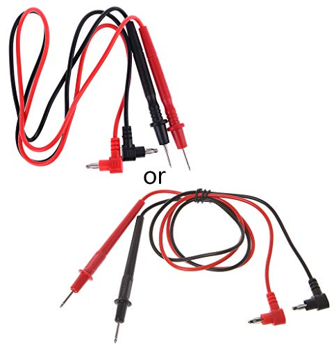 GUMEI Pin de Cables de Prueba de sonda Universal multímetro Digital, Punta de Aguja, probador multímetro, sonda de Plomo, Cable de Pluma de Alambre 10A