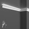 10 mètres linéaires de corniches décoratives pour LED de plafond et de mur, moulures pour éclairage indirect avec bandes LED, en duropolymère (lot de 10 profilés de 1 m - KH906)