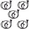 Movilideas - 5 Auriculare Walkie con Micrófono PTT Compatible con Motorola 1 Pin Auricular