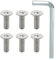 Alpha Rider 6PCS Car Front Brake Disc Rotor Screws Bolts with Wrench,Stainless Steel Rotor Brake Disc Kit Screws for Peugeot, for Citroen, for Audi, for Seat, for Skoda