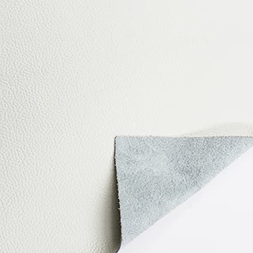 JPstraps - 100 % echtes Naturleder, regelmäßige Produktion für Lederwaren und Bekleidung, ideal für Handwerker, Designer, Handwerk, Basteln oder Lederprojekte (Weiß, 25 cm x 20 cm)