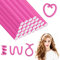 AOOWU Bigoudis Flexibles, 30PCS Bigoudis de Cheveux, Rouleaux De Cheveux En Mousse Torsadée, Tige de Curling Sans Chaleur pour Outils De Curling Et De Coiffure