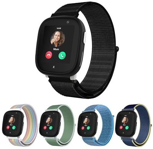 Seltureone Kinder Nylon Armband Kompatibel für Xplora X6 Play, Bequeme, Atmungsaktive, wasserdichte Riemen für Kinder, Einfach zu Tragen
