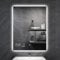 byecold LED Badspiegel Antibeschlag 60x80CM, Badezimmerspiegel Wandspiegel Lichtspiegel mit Touchschalter, WiFi Wetterstation & Datum, Smart Mirror, Vertikal