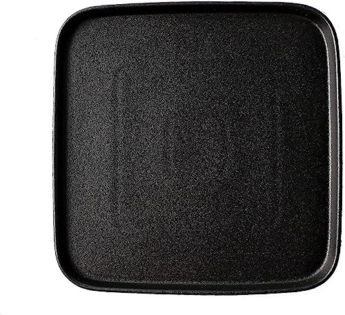 Plates Ceramic Black Plate Porcelain Square Dinner Plate Matte Scratch-resistant Dishes Dinnerware Household Plates
