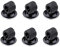 ZHjuju Stifthalter Clips,6 Stücke Mangan Stahl Stifthalter Selbstklebender Stifthalter Organizer mit Einstellbarer Federschlaufe für Kühlschrank Whiteboard Bulletin Board Karte Taschenstift Schwarz