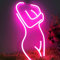 LED Pink Neon Light Bar Beauty Woman Line Design Light Atmosphere Party Secoration Light Creative Night Light Beauty Salon Lounge Night Light