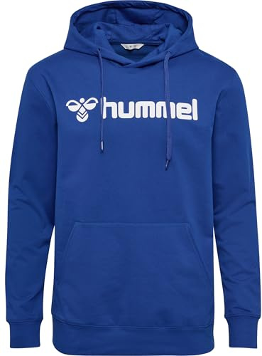hummel Verstellbare Taille Kapuzenpullover Hmlgo Erwachsene | Bio-Baumwolle | nachhaltige Materialauswahl | Weicher Sweatstoff für maximalen Komfort | Gedrucktes Logo auf der Vorderseite