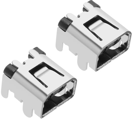 YINETTECH 2er-Pack Reparatur-Ersatzteil Gerader Stift Steckdose Ladeanschluss Kompatibel mit 2DS DSi DSi XL-Stromanschluss