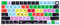 XSKN Avid Media Composer Shortcuts Silikon-Tastaturabdeckung für Apple M2 M3 Chip MacBook Air 13,6 Zoll (A2681 A3113) 15,3 Zoll (A2941 A3114) mit Touch ID US-Version