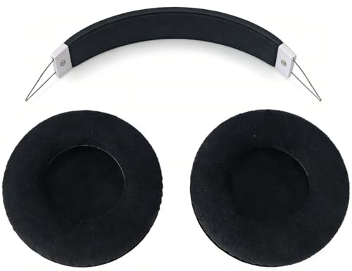 INF Ersatz-Ohrpolster und Kopfbügel für SteelSeries Siberia V1, V2, V3 Prism, Ergonomisches Design, Isolation und Komfort, Flanell + Proteinleder