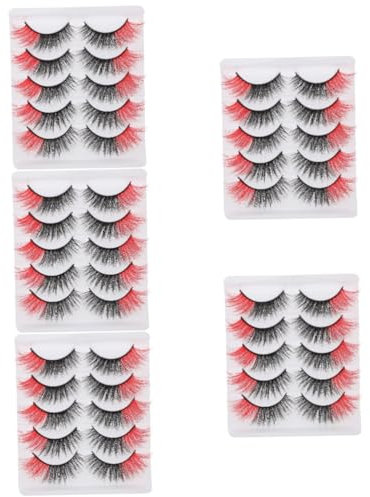 Mikinona Lot De 5 Faux Robustes Et Moelleux Pour Femmes Avec Boîte Et Application Facile 5 Paires X 5