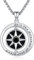 Eusense Kompass Halskette 925 Sterling Silber Kompass Anhänger für Frauen Männer Schmuck Graduierung Geschenk für Familie Freunde Liebhaber Jahrestag Graduierung