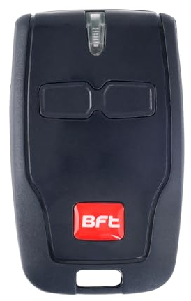 Bubuny Garagentor-Fernbedienung für BFT Mitto 2 B RCB, 433 MHz, Fernbedienung für Garagentor, 2 Kanäle, passend für Rolling BFT Mitto 2, Leio, Ghibli, TRC 2, Kleio, Ghibli, TR