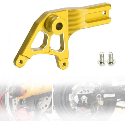 Lower Rear Brake Caliper Bracket Brembo 2P Compatible with DAX125 ST125 MONKEY 125 CT125 TRAIL 125 Hunter Cub 2018-2024 Brake Caliper Adapter Bracket Parts(Gold)