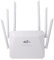 Vocdikficy Router Wireless 4G 300Mbps con 6 Antenne Esterne LTE CPE CAT4, Router WiFi con Slot per Scheda SIM, Hotspot Router Wireless 4G, Facile da Usare, Spina EU