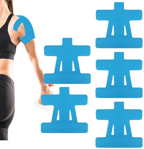 5 Stück Kinesiologie Tape Schulter Nacken, Schulter Stützband Tape, Gegen Schmerzen Vorgeschnitten Für Junge, Mädchen, Männer, Frauen, Jugendliche,