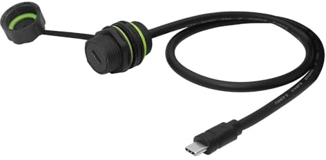 Geavonyg M20 USB C 3.1 Wasserdichtes Adapterkabel Für Die Panelmontage Freien IP68 Wasserdicht Geeignet Schnelle Datenübertragung USB C Panelmontage Verlängerung Den Außenbereich