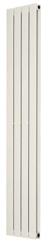 G-Rad Cream Double Flat Panel Designer Column Vertical Radiator - (H) 1800 x (W) 272mm - Modern Streamlined High-Output Heavy Duty Radiator - Wall Mounted Heating for Home Décor Living Dining Bedroom