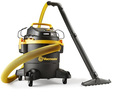 Vacmaster WD L23 Wet and Dry Vacuum Cleaner 23L, 240V L Class Dust Extractor with 1200W Motor, HEPA 13 Filter, SecureLock Accessories, Trade Grade