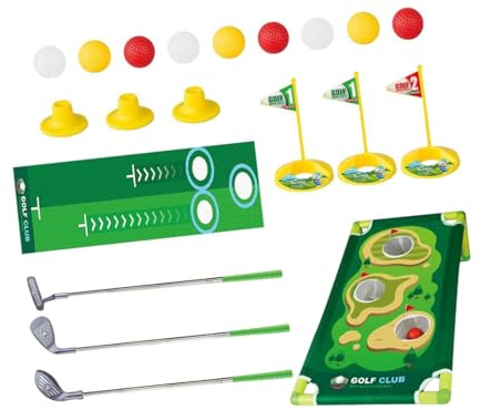 dwxnauixl Mazza da golf per bambini, buche di pratica, putter, giocattolo, regalo entusiasmante per bambini che mirano a perfezionare le abilità del golf,
