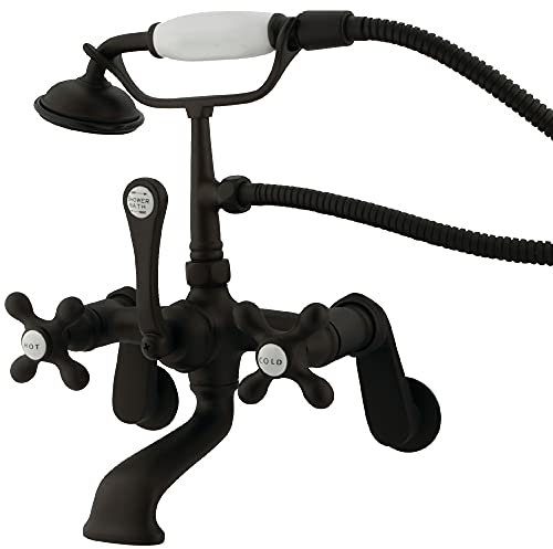 Kingston Brass CC57T5 Vintage Leg Tub Filler with Hand Shower, Oil Rubbed Bronze
