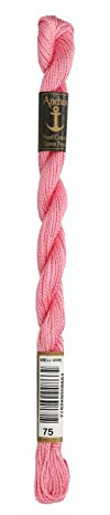 Anchor Pearl Thread, Embroidery Thread, Cotton, 00075 Perlrosa, perlrosa
