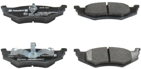 FERODO Brake Pads | FDB1099 | OE-Matching Quality | Eco-Friction Fuse+ Technology | Pack of 4