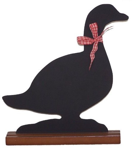 Mars & More B.V. Schreibtafel - Kreidetafel - Tafel Gans - mit Fuss ca 18x19 cm