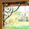 DanDiBo Console 50x50cm Contre-fiches Fer forgé Métal Equerre Console d'angle