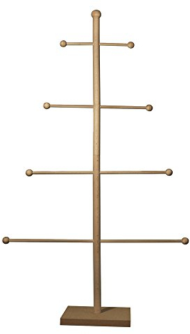 Rayher Holz Baum, Dekobaum, zum Selbstgestalten, Höhe 93 cm, 8 Äste, 17-teiliges Set, 62582000